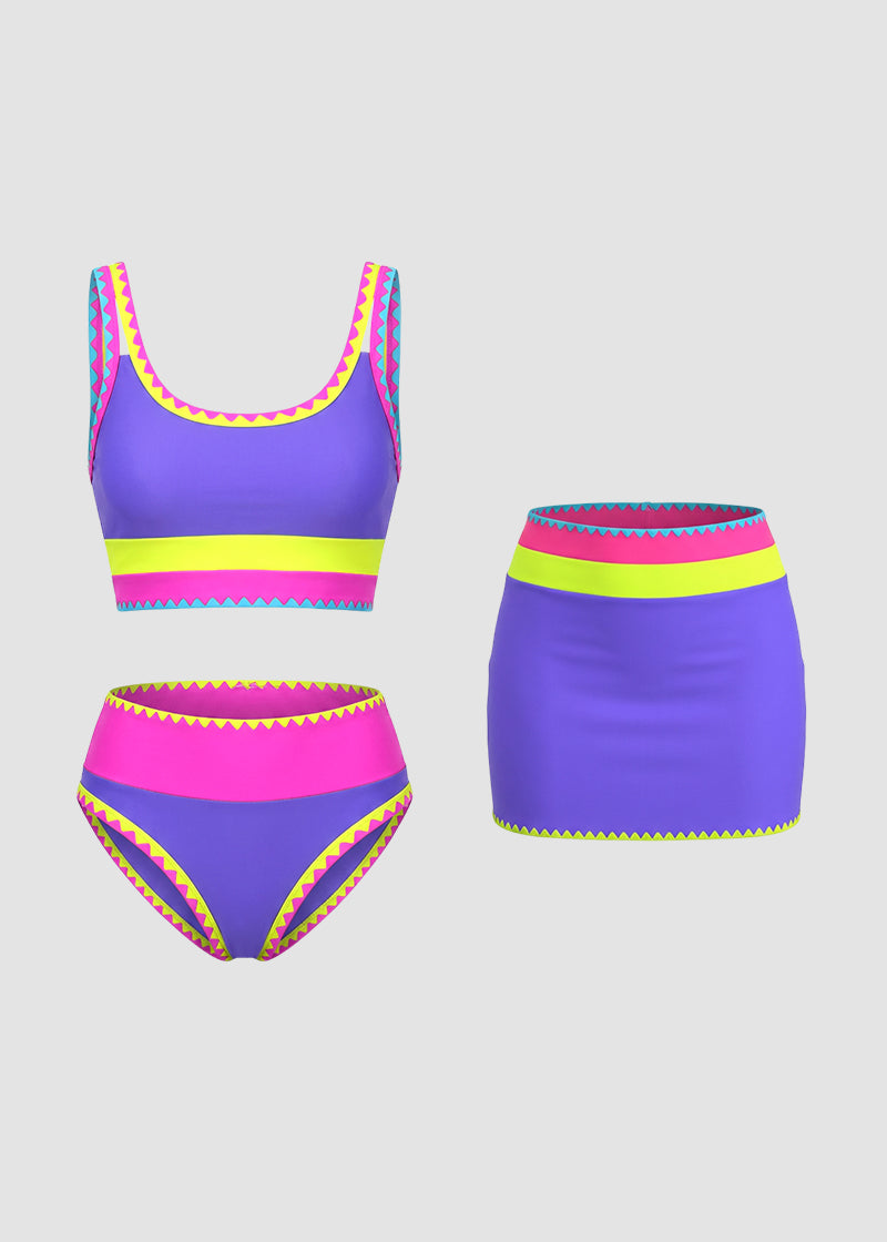 NeonVibe™ - 3PC Bikini Set