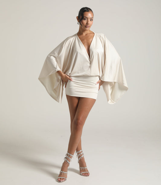 SnatchFlow™ Drape Mini Dress