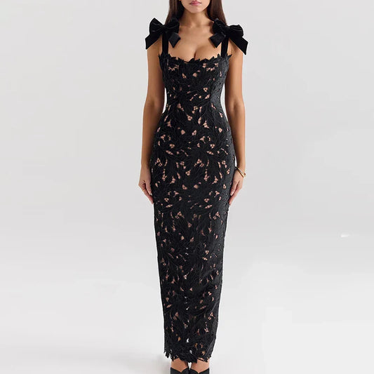 SecondSkin Lace™ Illusion Midi Dress