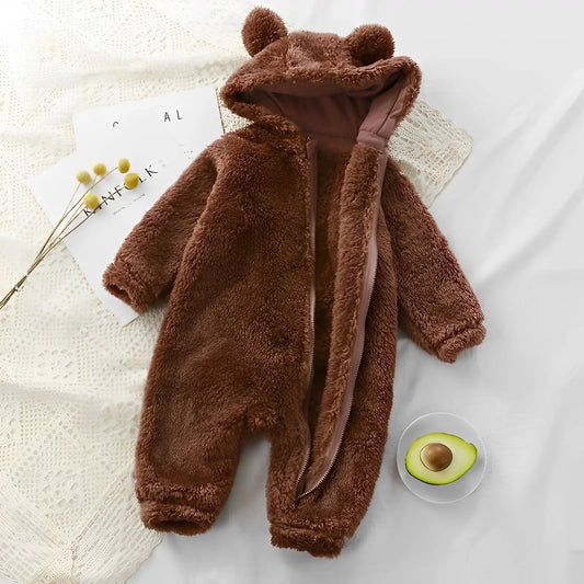 SnuggleBear™ - Plush Baby Onesie
