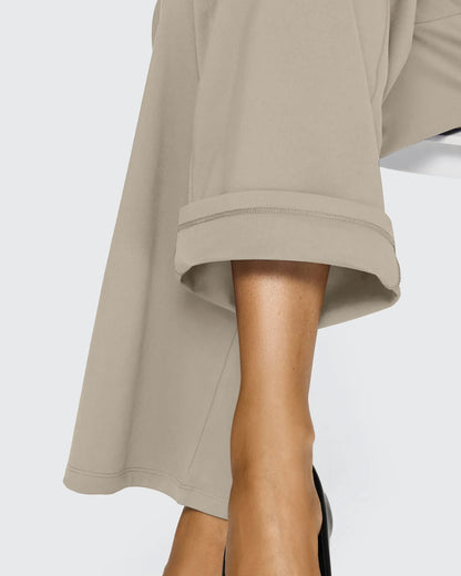 EverGoing Loose High-Waist Business Casual Pants