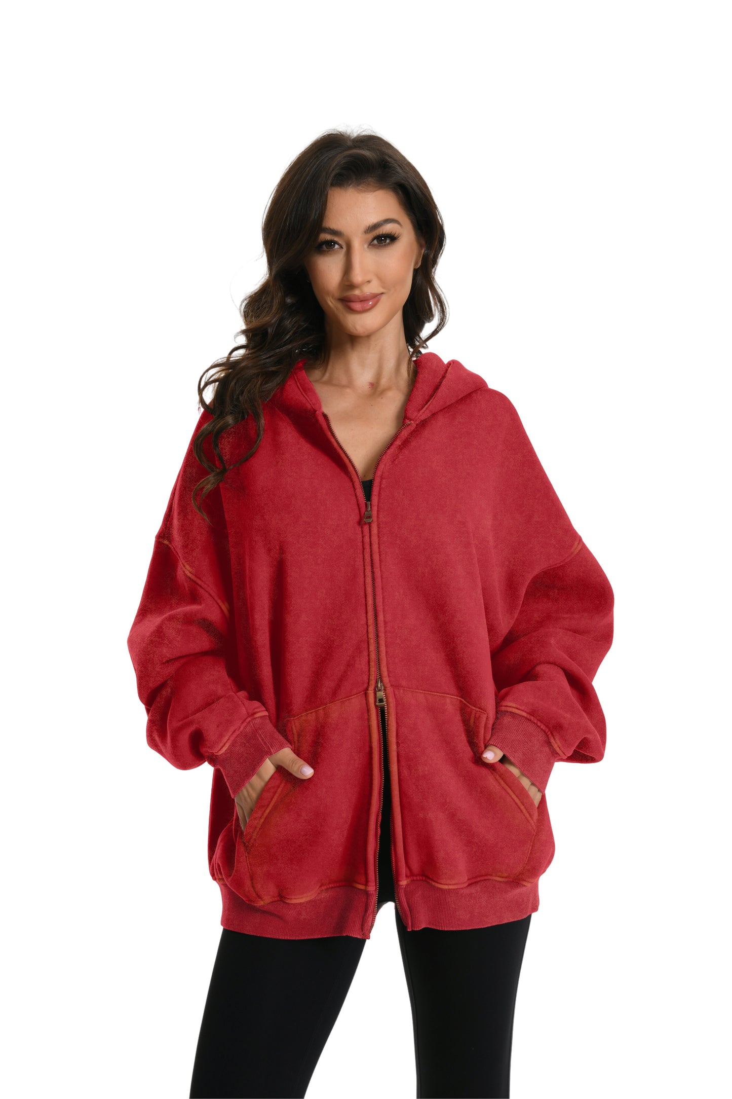 VintageWash™ Oversized Zip Hoodie