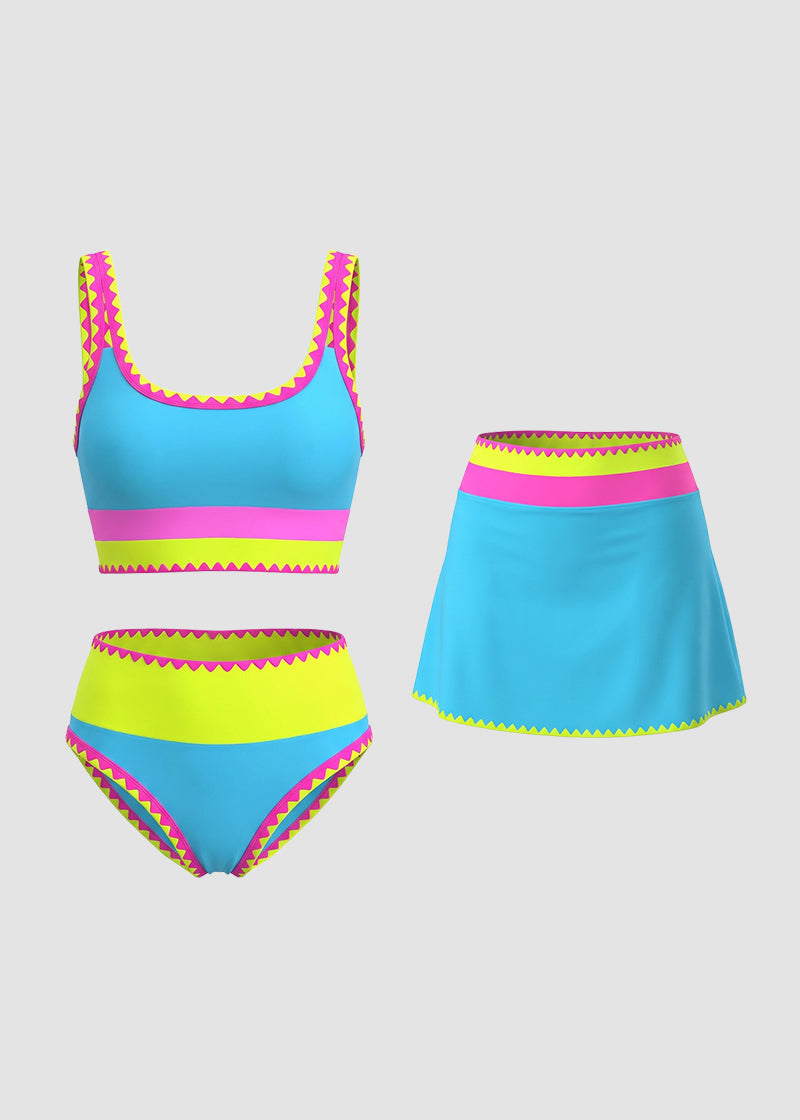 NeonVibe™ - 3PC Bikini Set