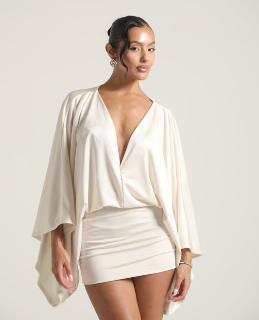 SnatchFlow™ Drape Mini Dress