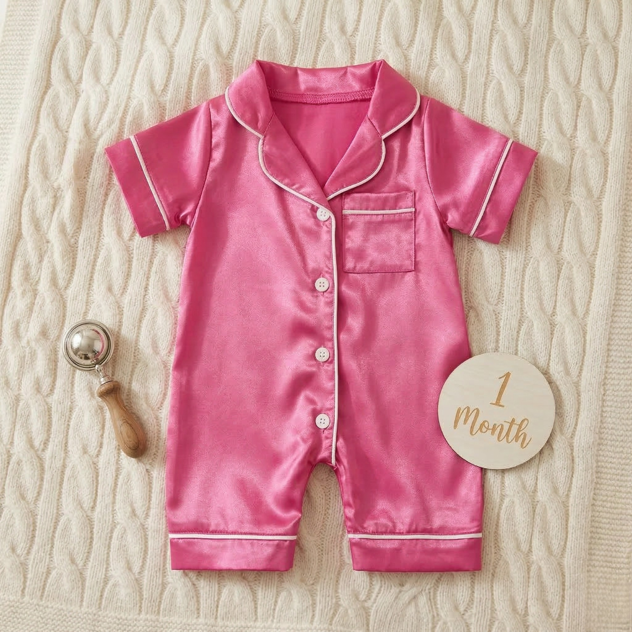 LullaLuxe™ - Baby Satin Pajamas