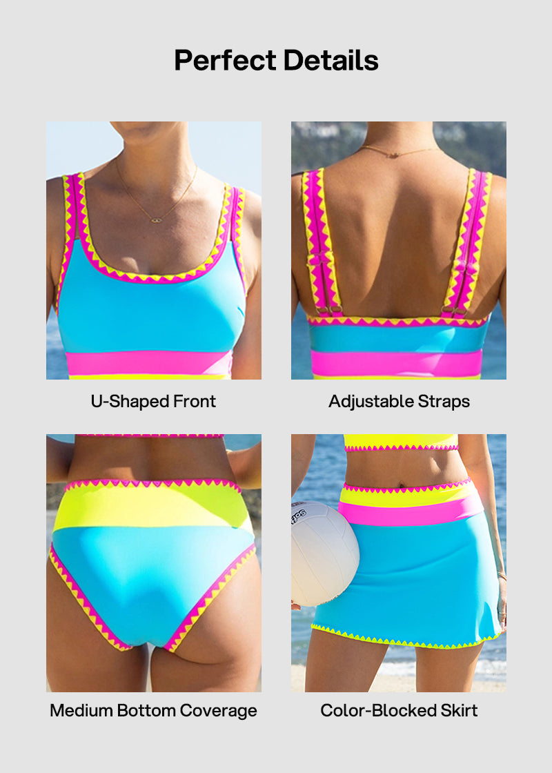 NeonVibe™ - 3PC Bikini Set