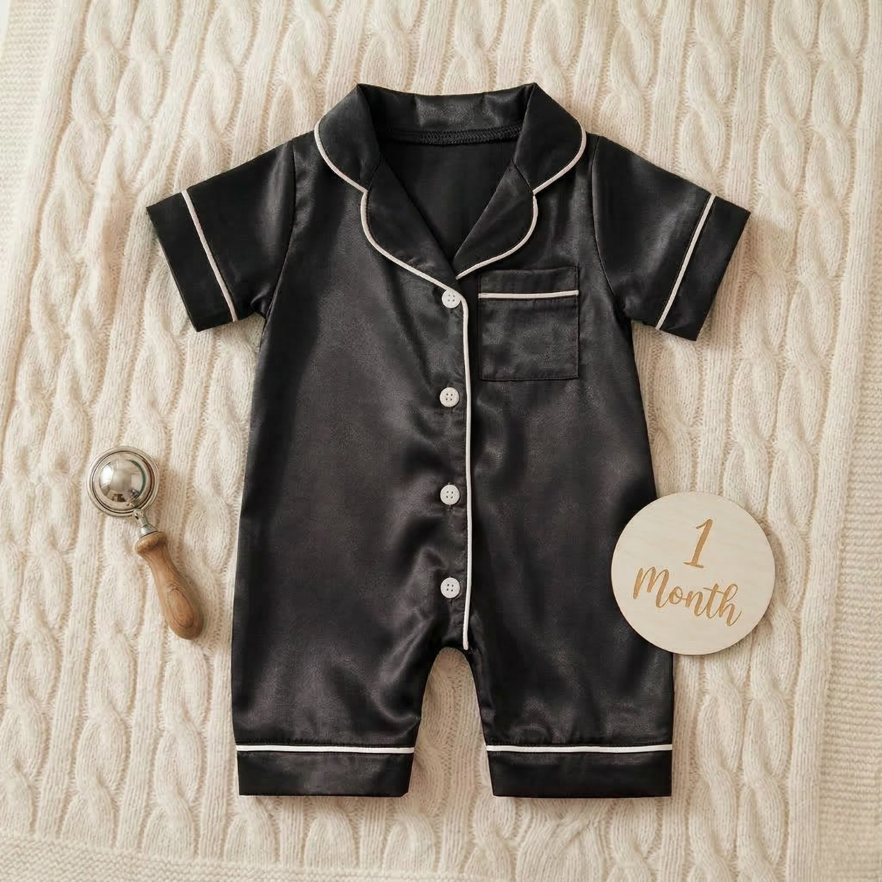 LullaLuxe™ - Baby Satin Pajamas