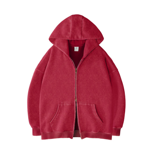 VintageWash™ Oversized Zip Hoodie