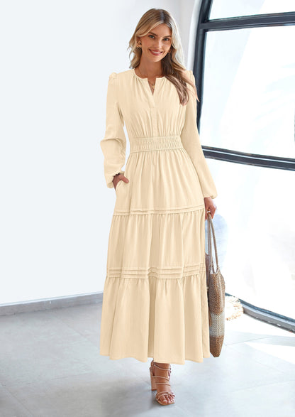 BlushFlow™ - Maxi Dress