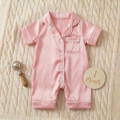 LullaLuxe™ - Baby Satin Pajamas