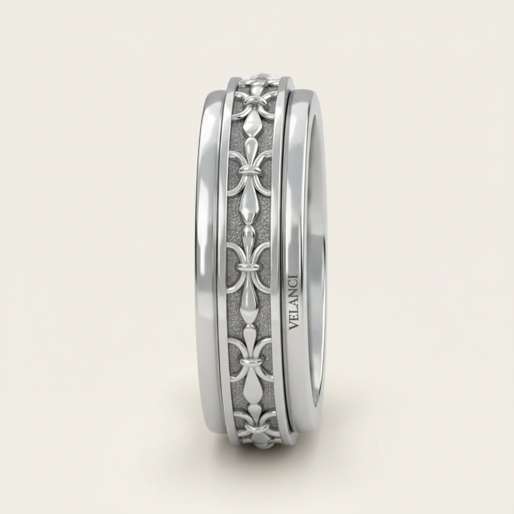 CelestiSpin™ - Moon & Star Spinner Ring