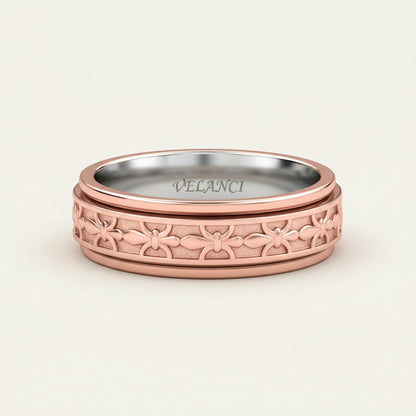 CelestiSpin™ - Moon & Star Spinner Ring