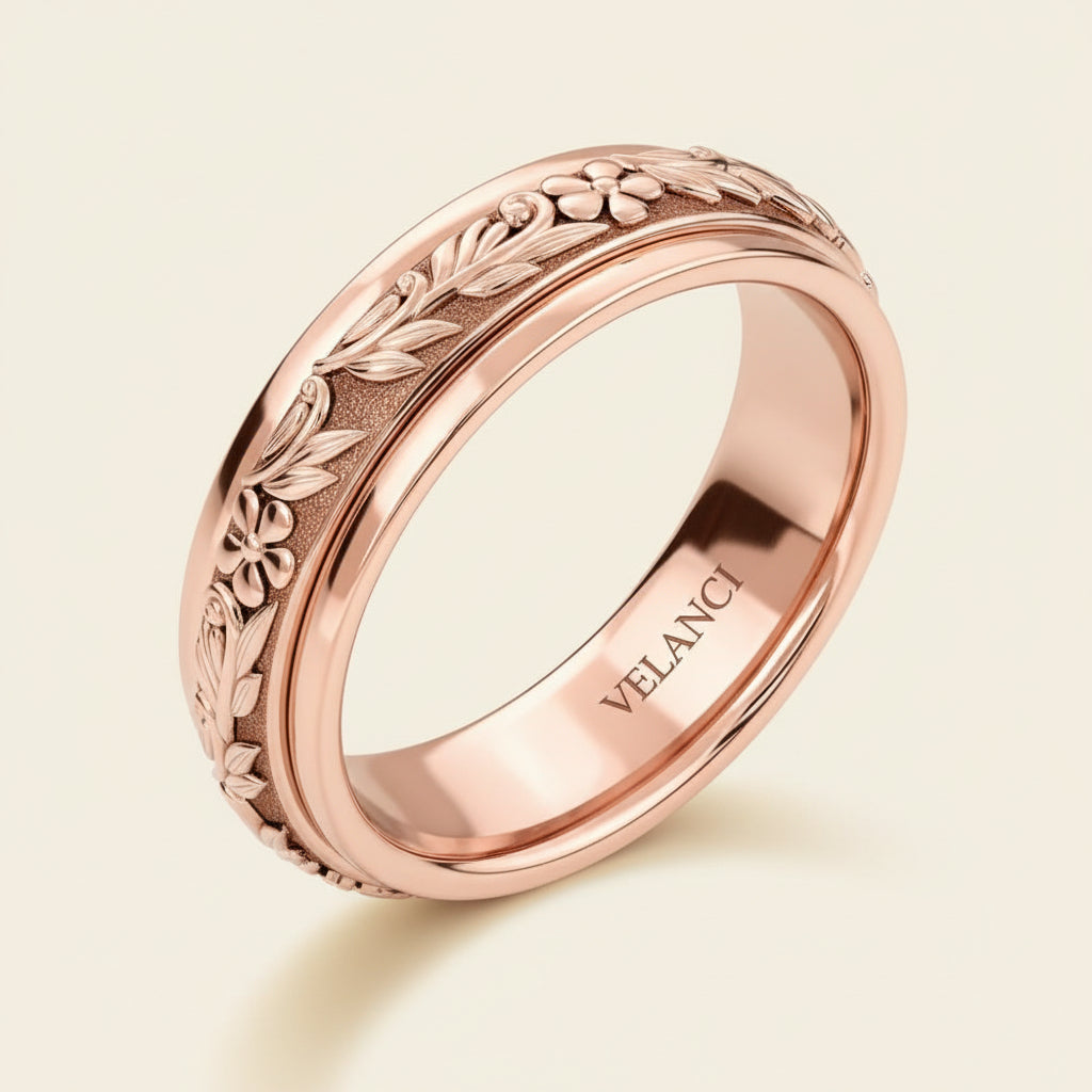 CelestiSpin™ - Moon & Star Spinner Ring