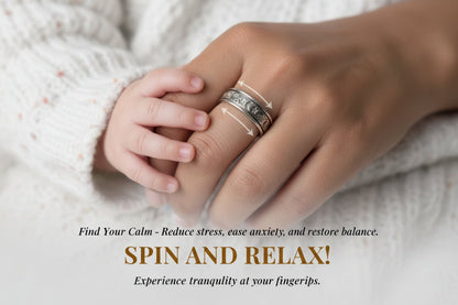 CelestiSpin™ - Moon & Star Spinner Ring