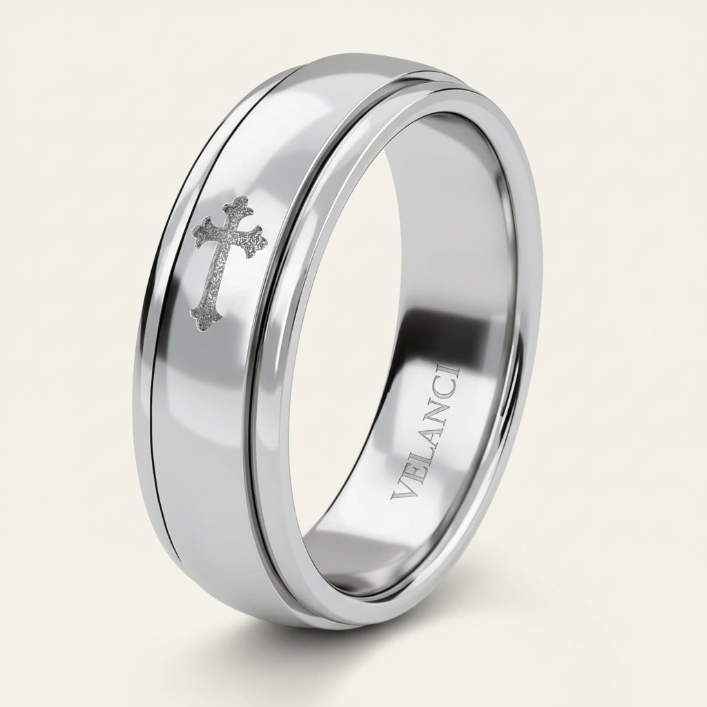 CelestiSpin™ - Moon & Star Spinner Ring