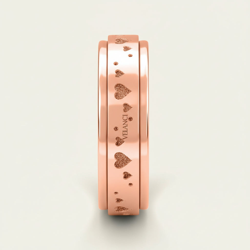 CelestiSpin™ - Moon & Star Spinner Ring