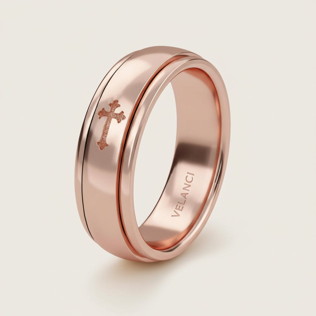 CelestiSpin™ - Moon & Star Spinner Ring