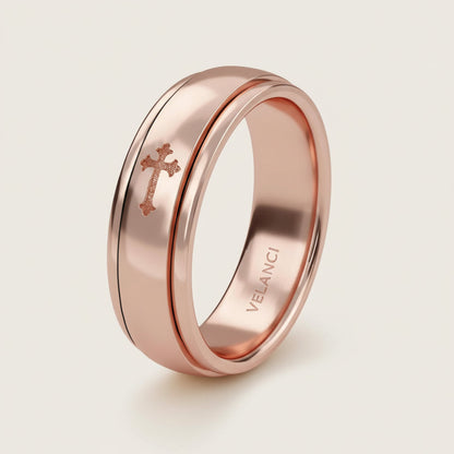CelestiSpin™ - Moon & Star Spinner Ring