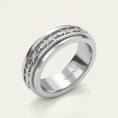 CelestiSpin™ - Moon & Star Spinner Ring