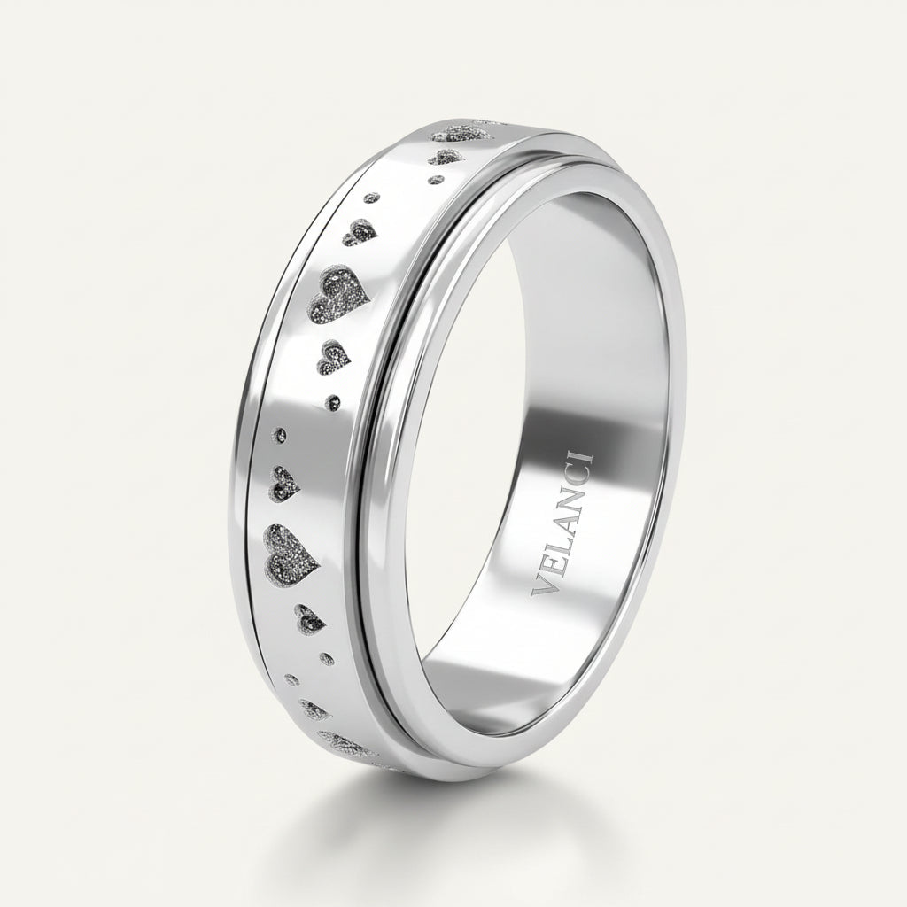 CelestiSpin™ - Moon & Star Spinner Ring
