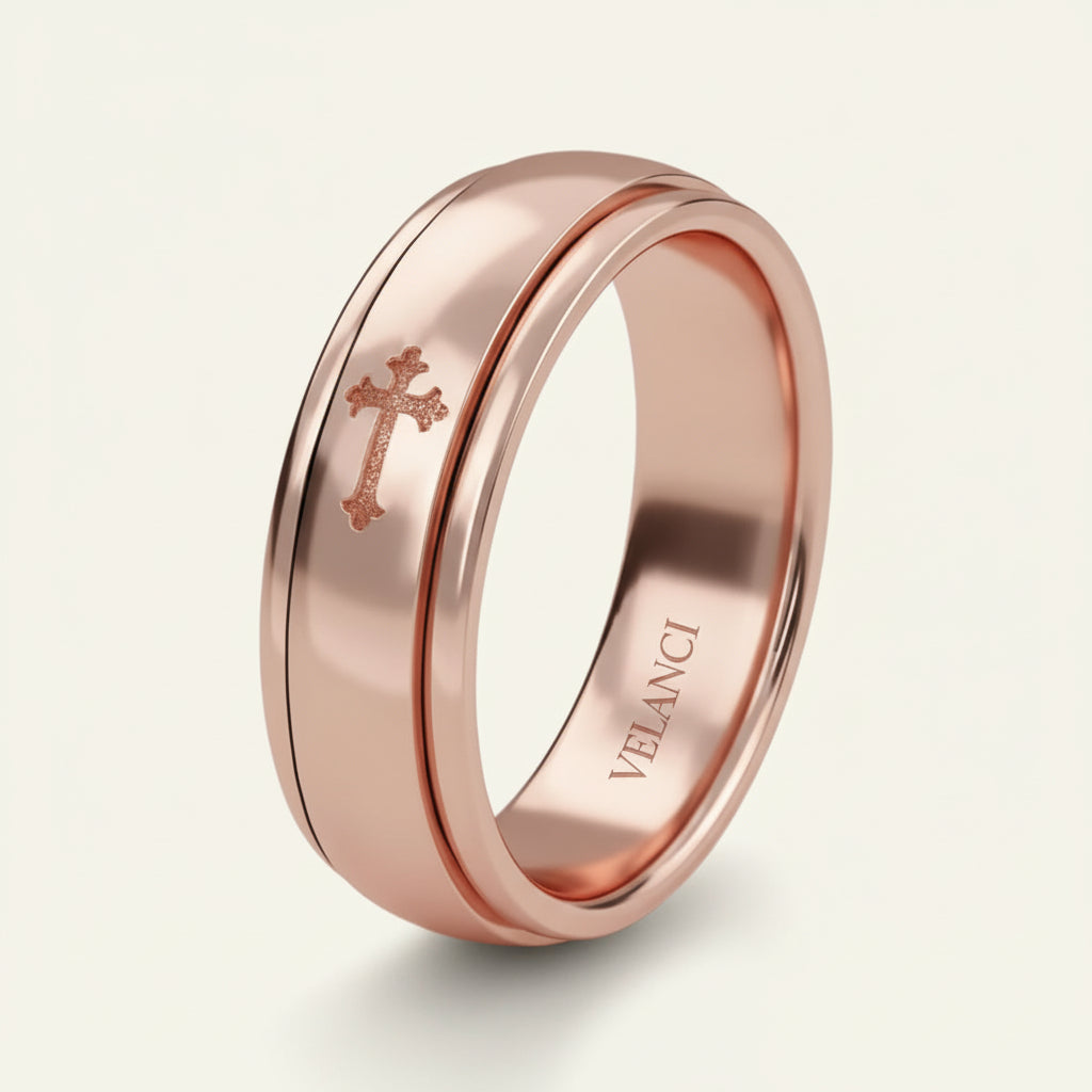 CelestiSpin™ - Moon & Star Spinner Ring