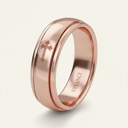 CelestiSpin™ - Moon & Star Spinner Ring