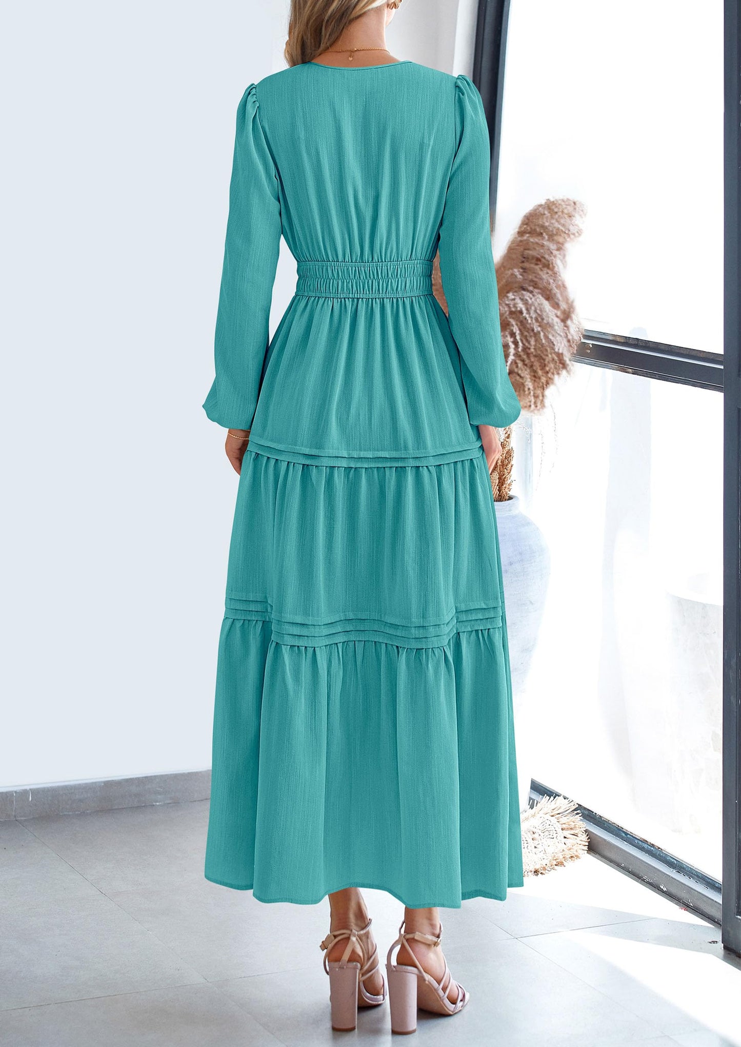 BlushFlow™ - Maxi Dress