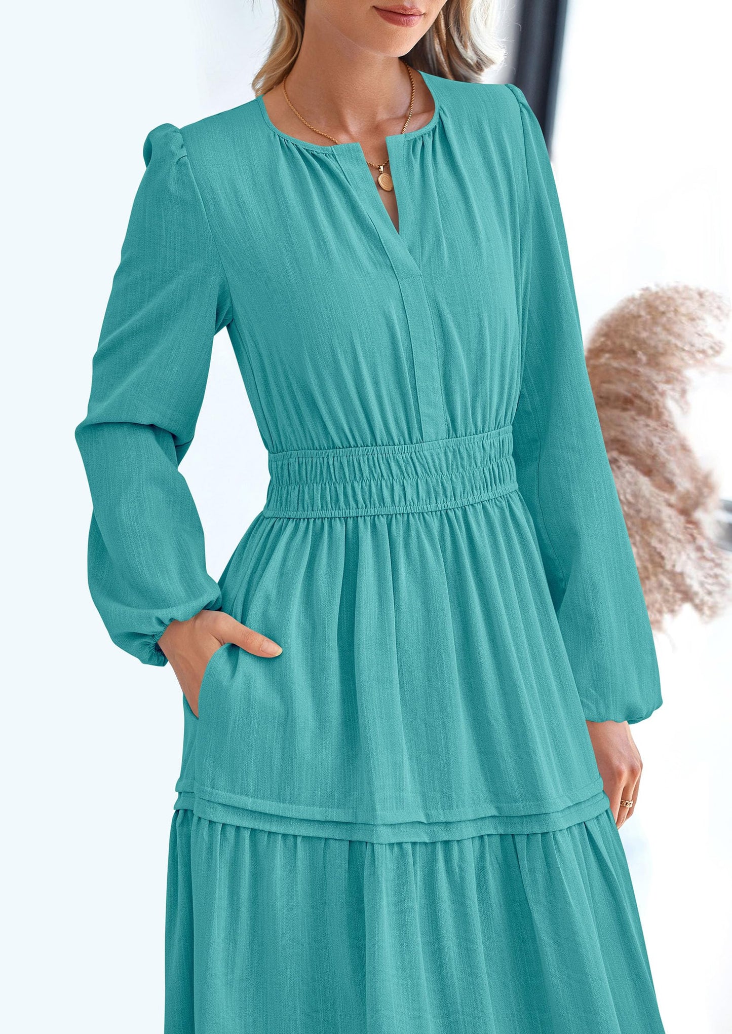BlushFlow™ - Maxi Dress