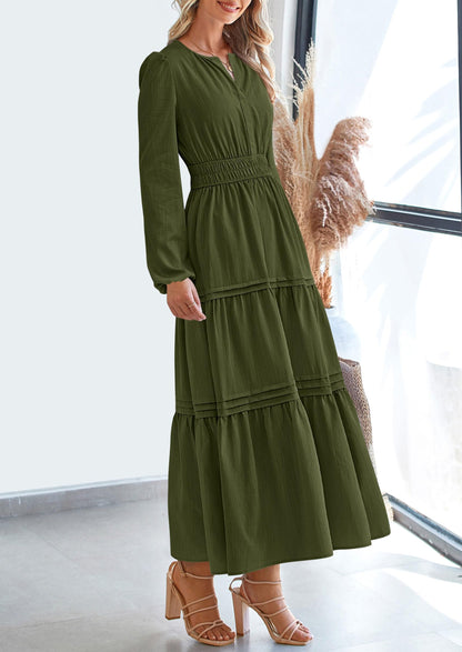 BlushFlow™ - Maxi Dress