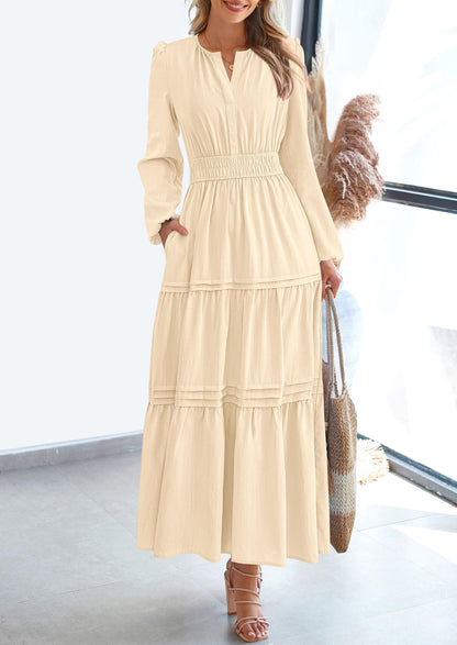 BlushFlow™ - Maxi Dress