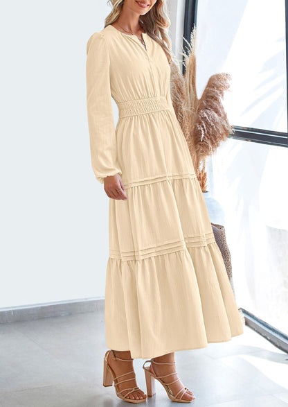 BlushFlow™ - Maxi Dress