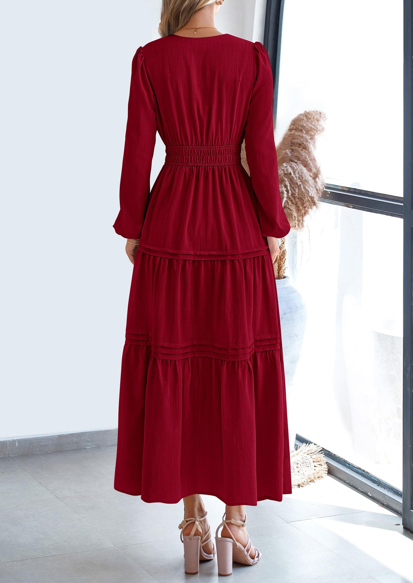 BlushFlow™ - Maxi Dress