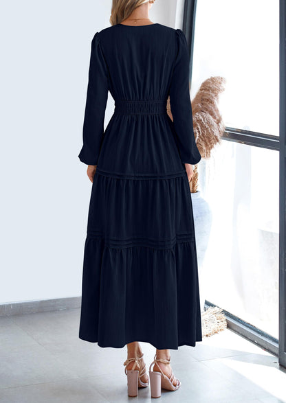 BlushFlow™ - Maxi Dress