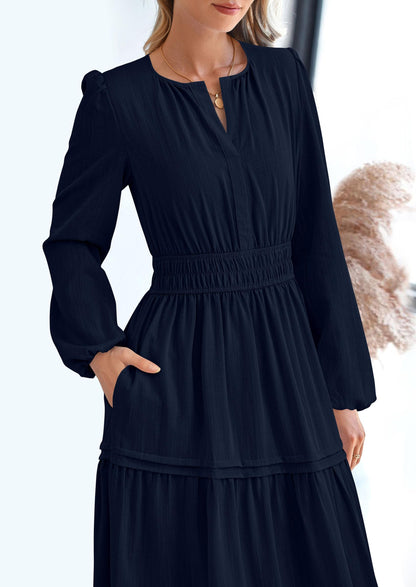 BlushFlow™ - Maxi Dress