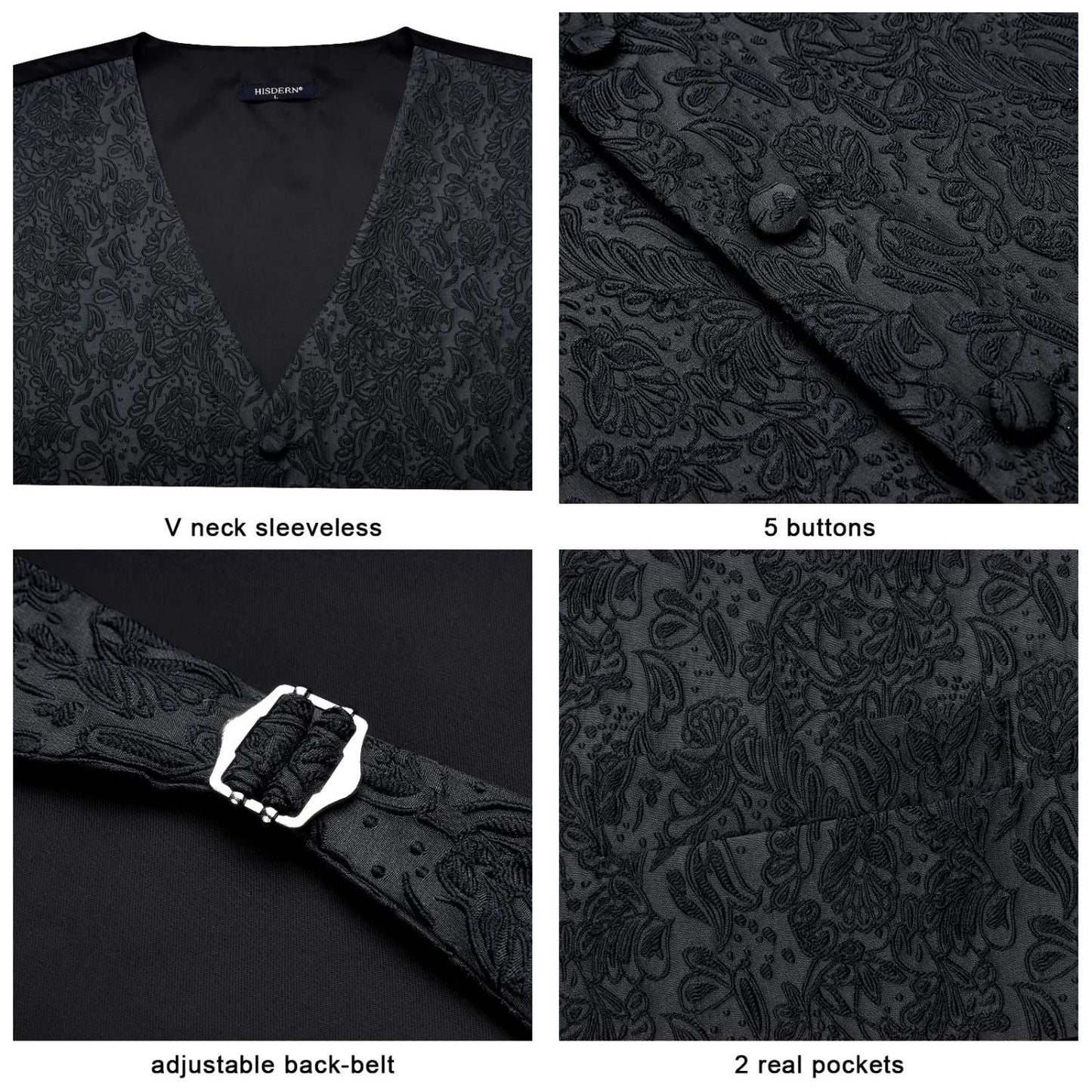 EventMaster™ Black Paisley Vest