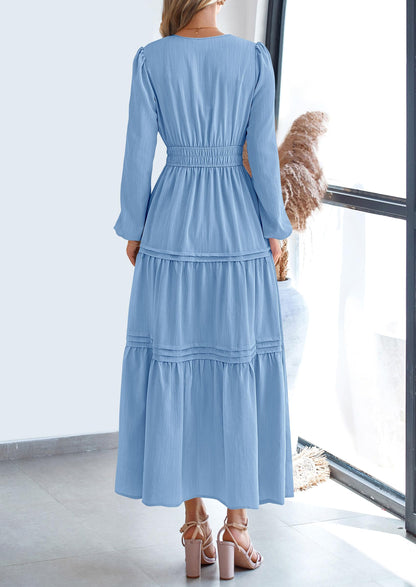 BlushFlow™ - Maxi Dress