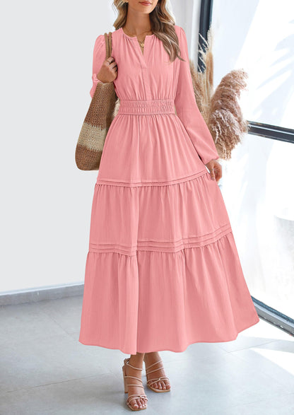 BlushFlow™ - Maxi Dress