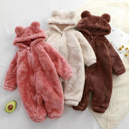 SnuggleBear™ - Plush Baby Onesie