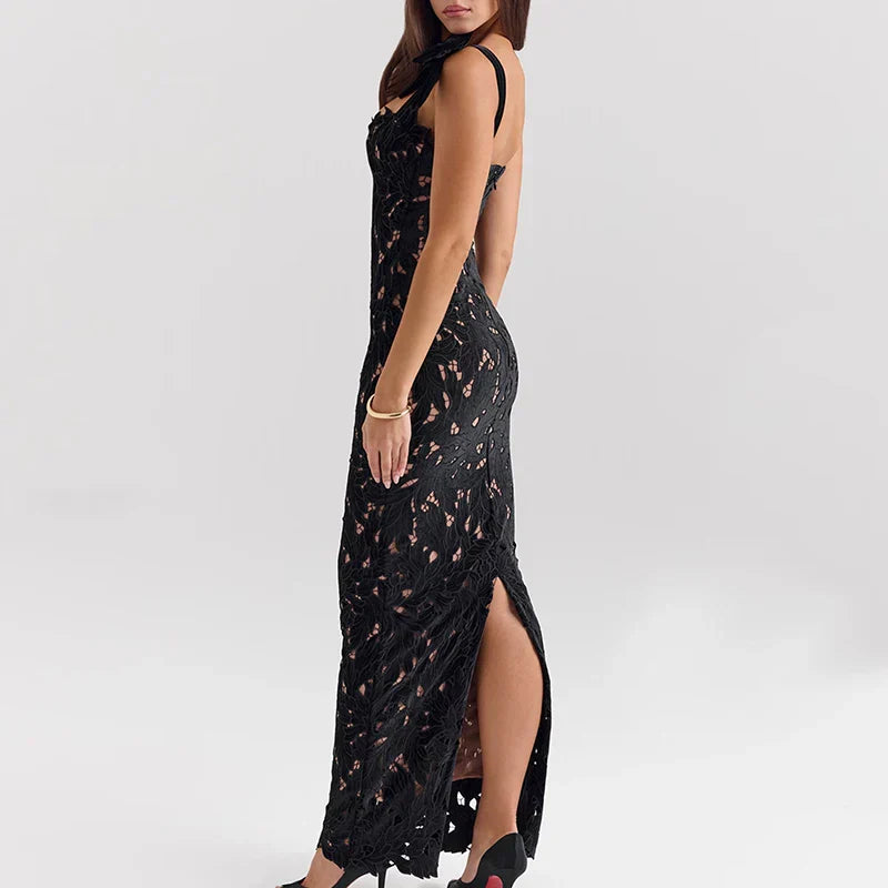 SecondSkin Lace™ Illusion Midi Dress