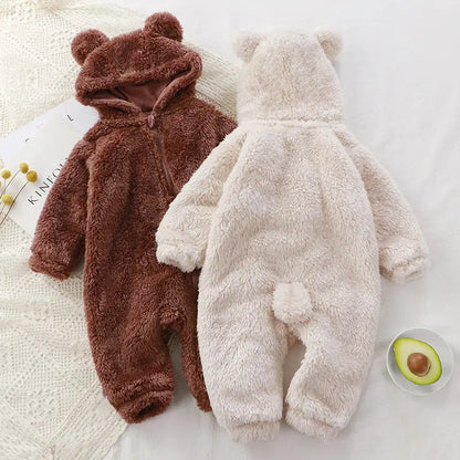 SnuggleBear™ - Plush Baby Onesie