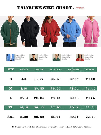 VintageWash™ Oversized Zip Hoodie