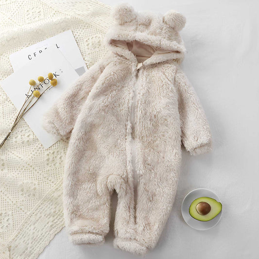 SnuggleBear™ - Plush Baby Onesie