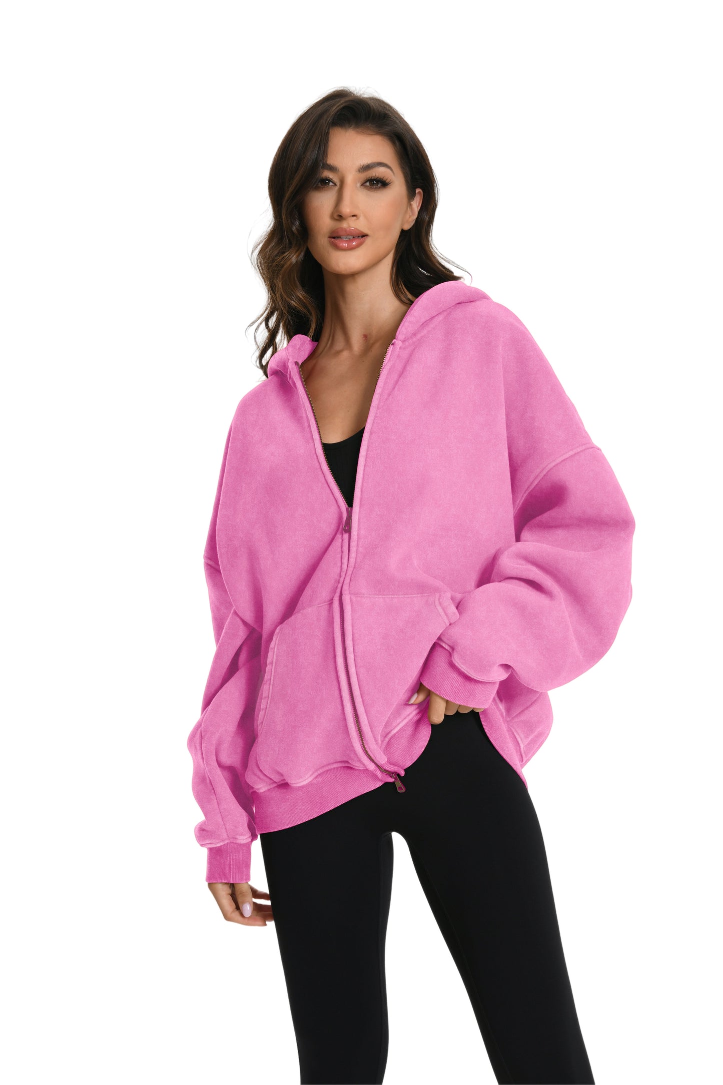 VintageWash™ Oversized Zip Hoodie