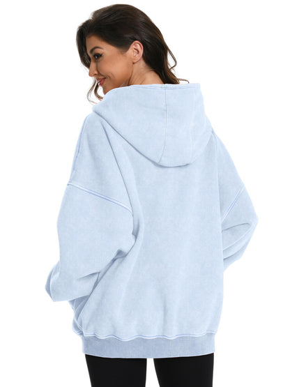 VintageWash™ Oversized Zip Hoodie