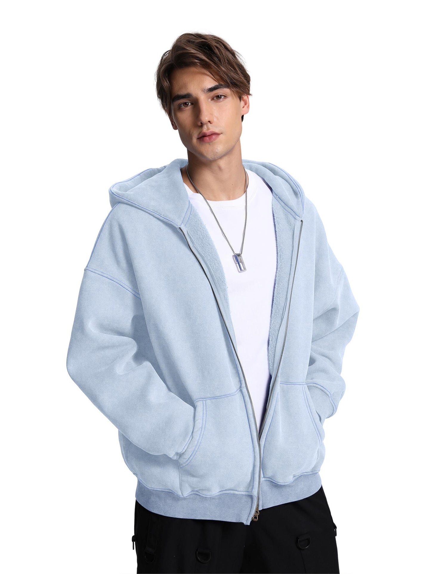 VintageWash™ Oversized Zip Hoodie