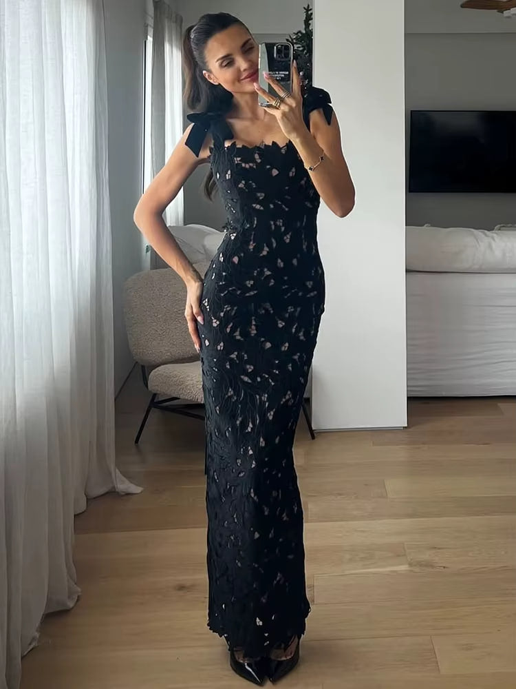 SecondSkin Lace™ Illusion Midi Dress