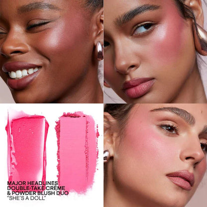 DuoGlow Crème & Powder Blush Duo